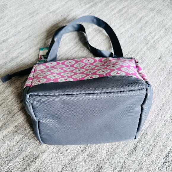 Fit & Fresh Pink Teardrop Ikat insulated Lunch Bag - Picture 8 of 16